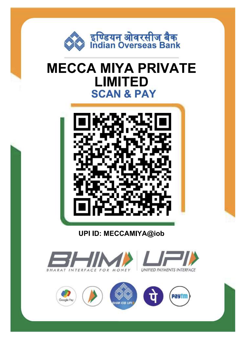 Mecca Miya UPI QR code